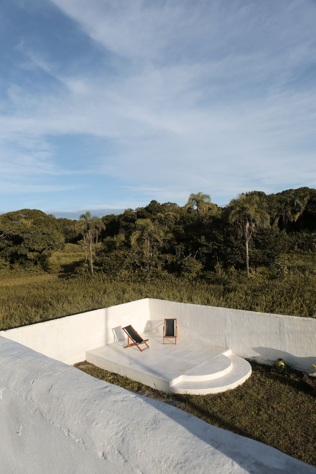 Terraço com vista para a Mata Atlântica